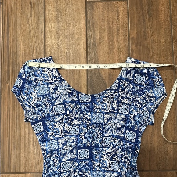 Vintage 1990s elisse brand. Tie wrap “Hawaiian” looking dress - Picture 9 of 12